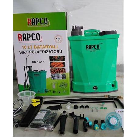 Rapco OD-16A-1 16 LT.Şarjlı+Kollu İlaçlama Pompası